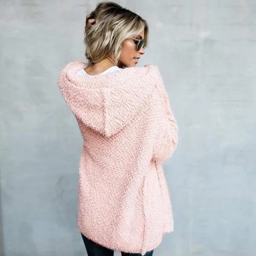 Vista 4 de Light Weight Cardigan Womens Hoodies Oversize Long Cardigan Long Sleeve Loose Sweater Solid Trendy Elegant