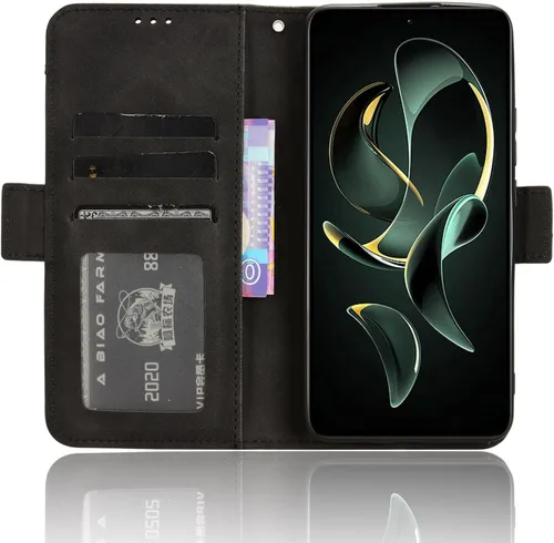 Vista 3 de Funda compatible con Nothing Phone 1, tarjetero de piel sintética, compatible con Nothing Phone 1, cierre magnético, protección para teléfono