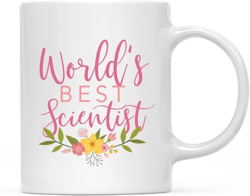 Vista 46 de Andaz Press Taza de café de 11 oz, regalo de broma de la mejor abbuela del mundo, diseño floral, paquete de 1