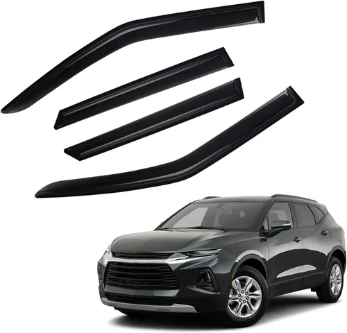 Vista 10 de Protectores de lluvia compatibles con modelos Trailblazer/GMC Envoy 2002-2009 para 5 pasajeros, visera de ventana lateral, deflector de viento