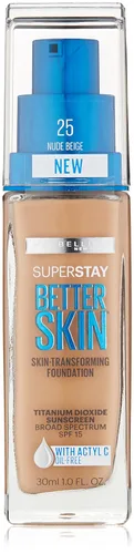 Vista 4 de Base de maquillaje Superstay de Maybelline New York, 1 fl oz, Ivory Marfil