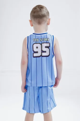 Vista 4 de Conjunto de playera y pantalones cortos de baloncesto para niños de Disney – Atuendo deportivo para niños pequeños y grandes (2T-10/12)