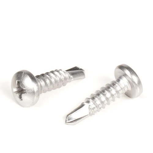 Vista 23 de THE CIMPLE CO Tornillo autoroscante de cabeza combinada #8, 1 pulgada de longitud, acero inoxidable 410 con cabeza hexagonal y Phillips, tornillo