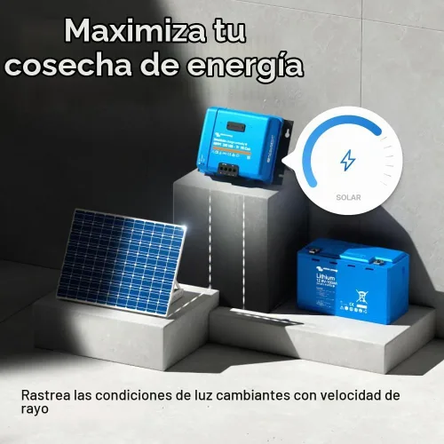 Vista 4 de Victron Energy SmartSolar MPPT Tr VE. Puede 150 V 85 amperios 12/24/36/48 voltios controlador de carga solar (Bluetooth)