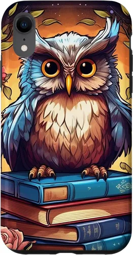 Vista 24 de Funda para bibliotecario para iPhone 16 Owl Book Lover