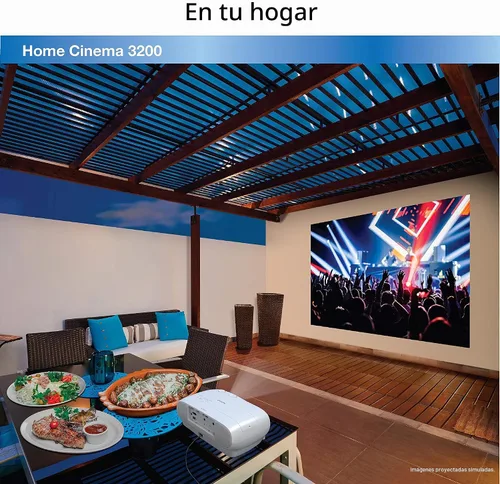 Vista 6 de Epson Proyector de 3 chips 4K PRO-UHD de cine en casa 3200 con HDR