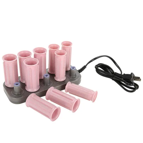 Vista 3 de 10 rodillos de pelo con calefacción, recargables, rizadores eléctricos profesionales, herramienta de peinado del cabello, fácil de operar