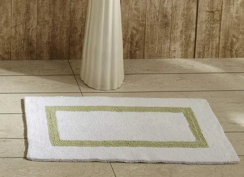 Vista 76 de Better Trends - Alfombra de baño 100% algodón reversible, altamente absorbente y lavable a máquina, suave, tapete de ducha para piso de baño