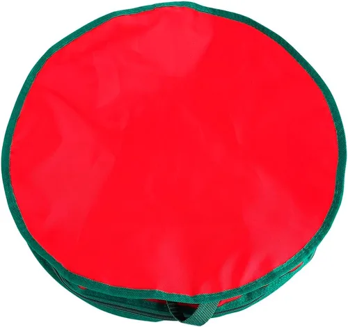 Vista 8 de TREETDOBV Bolsa de almacenamiento para corona, PVC transparente, rectangular, cierre de cremallera, plegable, ligera, 19.7x19.7x5.9 in, guirnalda