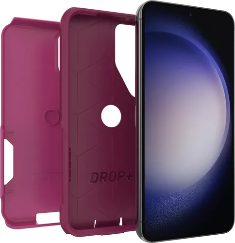 Vista 5 de OtterBox INTO The Fuchsia - Funda para Galaxy S23 Commuter Series, delgada y resistente, apta para bolsillo, con protección de puerto