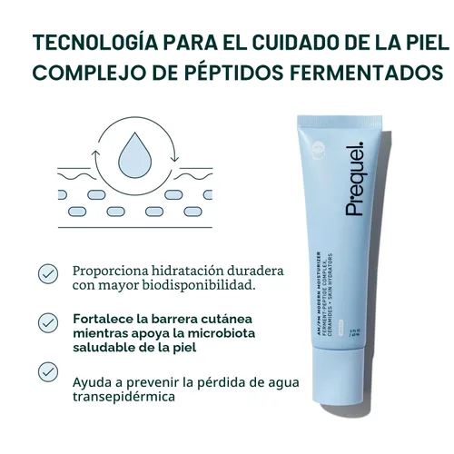 Vista 4 de Prequel Skin AM/PM Modern Moisturizer – Crema facial hidratante con péptidos, ceramidas y glicerina para pieles secas, sensibles o mixtas