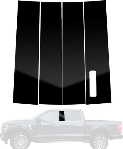 Vista 21 de BASIKER Compatible con Ford Explorer 2002 a 2010 Kit de moldura de poste de pilar con teclado/sin teclado, cubierta de pilar B de ventana de puerta