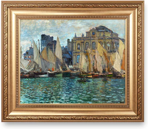 Vista 281 de A&T ARTWORK Antibes Seen from The Salis Gardens de Claude Monet Las Obras de Arte Clásico Mundial Reproducciones, Impresiones de Arte en Lienzo