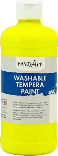 Vista 21 de Handy Art Little Masters - Pintura lavable, 16 onzas, color negro Bright & Mixable, High Opacity, Washable Colors for Classroom, Students, Kids