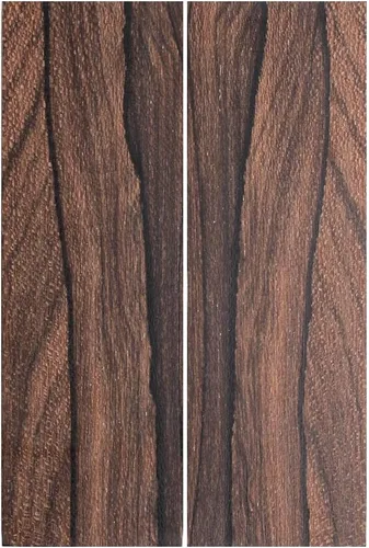 Vista 14 de IECAP LLC Paneles de madera a espejo de madera de palo negro africano para mango de cuchillo – Materiales para mango de cuchillo – Escalas