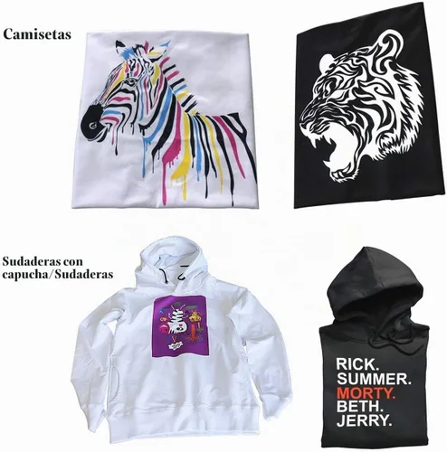 Vista 4 de Impresora automática de camisetas A3 DTG DTF Impresora con plataforma de vacío Impresora DTG de cama plana Impresión en camiseta oscura/ligera