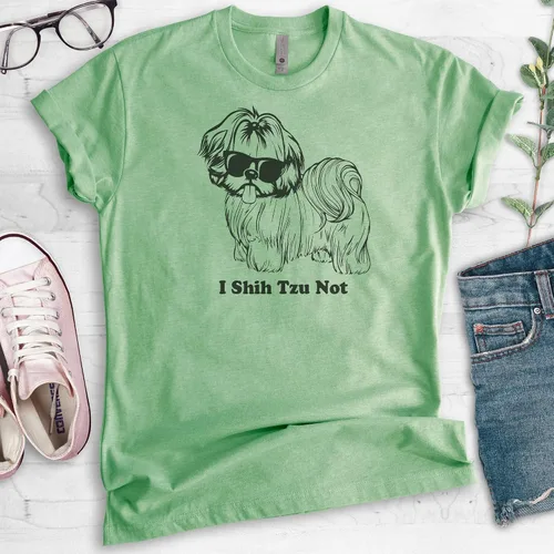 Vista 2 de I Shih Tzu Not Shirt Shih Tzu Shirt camiseta unisex para hombre camiseta Shihtzu divertida camiseta gráfica de perro Camiseta de manga corta unisex