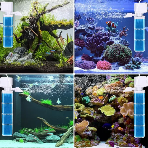 Vista 5 de fishkeeper Esponja de Filtro de Repuesto para Acuarios (Paquete de 3), Esponja de Filtro Biológico Lavable y Reutilizable para Tanques de Peces