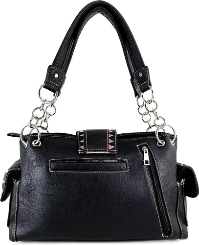 Vista 4 de Zelris Buckle Abstracto Mariposa Artwork Mujeres Ocultar Llevar Bolso Cartera Set