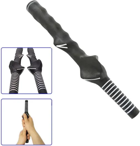 Vista 2 de traderplus Entrenador de agarre de swing de golf para diestros, Negro 1 Paquete