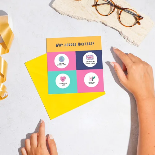 Vista 2 de Huxters Tarjeta de cumpleaños para tía WonderAuntie – Tarjeta de feliz cumpleaños para ella – regalos para mujeres – Tarjeta de cumpleaños – Tarjeta