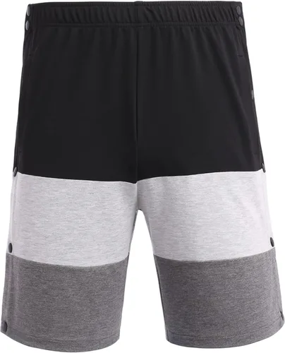 Vista 6 de Deyeek Pantalones cortos para hombre con bolsillos para recuperación poscirugía, bloque de color, algodón