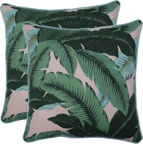 Vista 15 de Pillow Perfect Almohadas lumbares Delray azul marino para exteriores/interiores, 11.5 x 18.5 pulgadas, paquete de 2