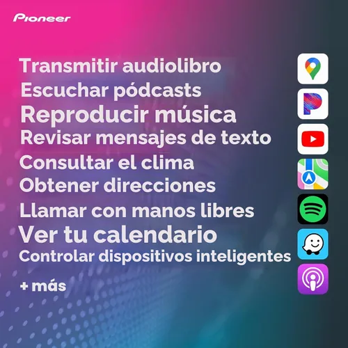 Vista 5 de Pioneer DMH-C2550NEX 6.8" pantalla táctil capacitiva chasis modular estéreo