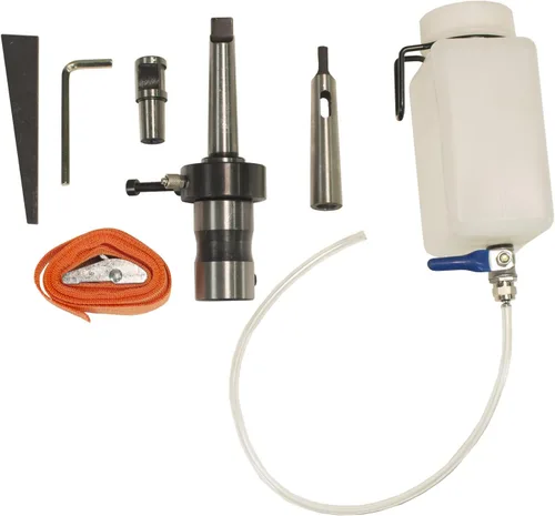Vista 7 de Steel Dragon Tools MD45 Prensa de taladro magnético con 7PC 2in. Kit de cortador anular HSS
