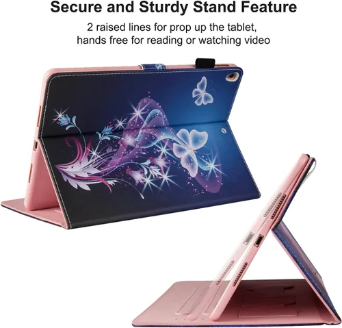 Vista 4 de Dteck Funda de 10.5 pulgadas para iPad Air 2019 (3ª generación, A2152 A2123 A2153) / iPad Pro 2017 (A1701 A1709) Tablet - Funda tipo cartera