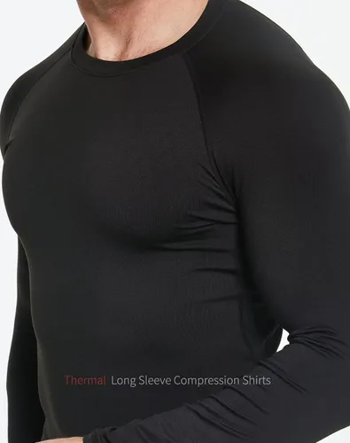 Vista 6 de Paquete de 5 o 4 pantalones de compresión térmica para hombre, con forro polar, mallas deportivas para clima frío, ropa de invierno