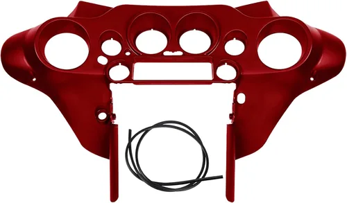 Vista 4 de Green-L Cubierta pintada del velocímetro de carenado interior para Harley Touring Street Electra Glide 1996-2013 (resplandor rojo Ember)
