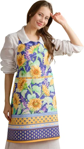 Vista 514 de Maison d' Hermine Delantales para mujer con bolsillo, 100% algodón (27.50 x 31.50 pulgadas)