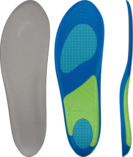 Vista 4 de Dr. Scholl's Plantillas deportivas (paquete de 2)/ Absorción superior de impactos y soporte de arco para reducir la fatiga muscular y el estrés