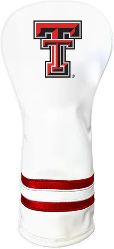 Vista 13 de Team Golf NCAA Funda para Cabeza de Palo de Golf Fairway Vintage Blanca, Diseño que se Ajusta a la Forma, Diseño Retro