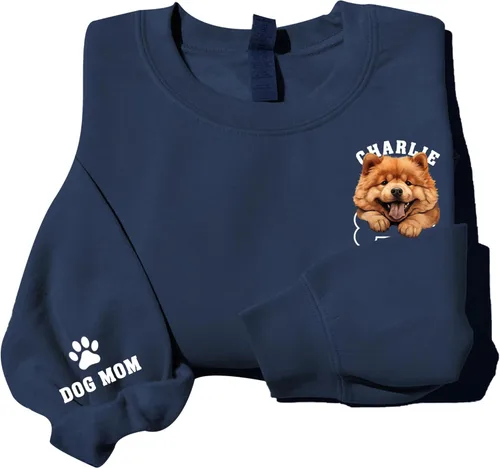 Vista 3 de Nazenti Sudadera con capucha para perro, camisa para perro, camisa para mamá, regalos para mamá para mujeres, suéter de perro para mujer, sudadera