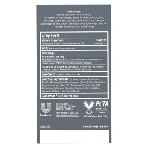 Vista 2 de DOVE MEN + CARE Protección Clínica Antitranspirante en Barra Clean Comfort para Hombres 96 Horas de Protección contra el Sudor y el Olor