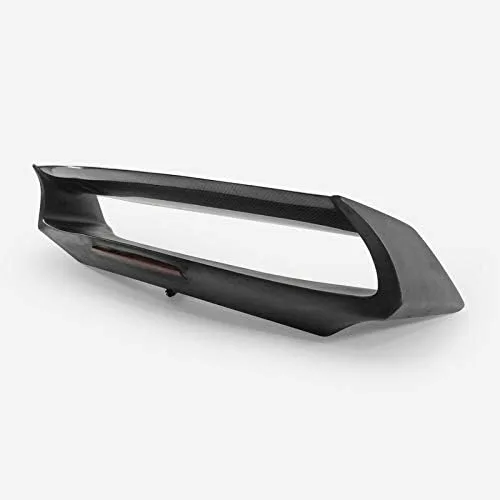 Vista 5 de Para Nissan 370z Z34 09+ Porción en adelante Fibra de Carbono AM Estilo Ala Trasera (con Luz de Freno) Fibra de Vidrio Frp Sin Pintar Base Amuse