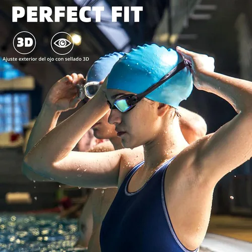 Vista 5 de LOCONHA Swim Goggles, 2 Pack Swimming Goggles Anti Fog No Leaking For Adult Women Men Youth