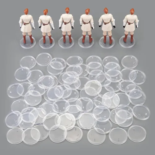 Vista 7 de SIXPOINTS Base redonda transparente de 36 piezas compatible con figuras de acción de películas de 3.75 pulgadas, modelo MODERN G i Joe/Marvel, disco