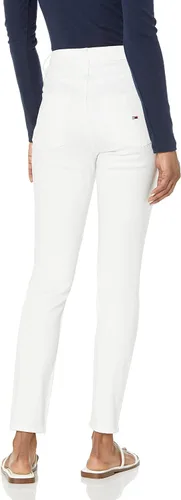 Vista 2 de Tommy Hilfiger Jeans ajustados de tiro alto hasta el tobillo para mujer