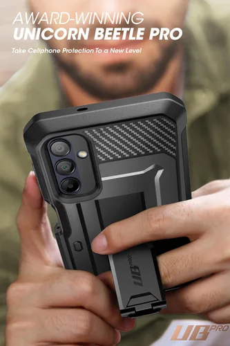 Vista 7 de SUPCASE Funda para Samsung Galaxy A16 con protector de pantalla (Unicorn Beetle Pro), [soporte integrado y clip para cinturón]