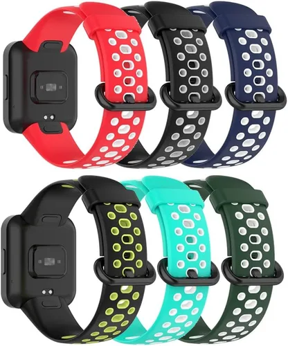 Vista 7 de Senter Correa de repuesto deportiva de silicona suave para reloj inteligente Redmi Watch 2 Lite 10 pzas