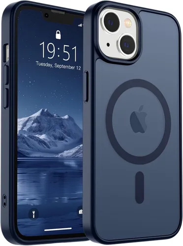 Vista 245 de SUPFINE Funda magnética para iPhone SE 2022 (3ª)/2020 (2ª), iPhone 8 (compatible con MagSafe) (protección contra caídas de grado militar), funda