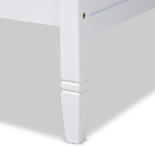 Vista 7 de Baxton Studio Sofá cama, individual, blanco