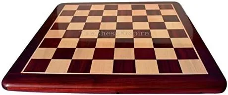 Vista 5 de 19 Tablero de ajedrez de madera maciza hecho a mano de arce y padauk de 2 pulgadas, cuadrado de lujo hecho a mano para juego de ajedrez y piezas