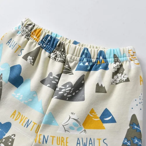 Vista 6 de Derouetkia Conjunto de ropa de manga larga con capucha y pantalones para bebés y niños pequeños