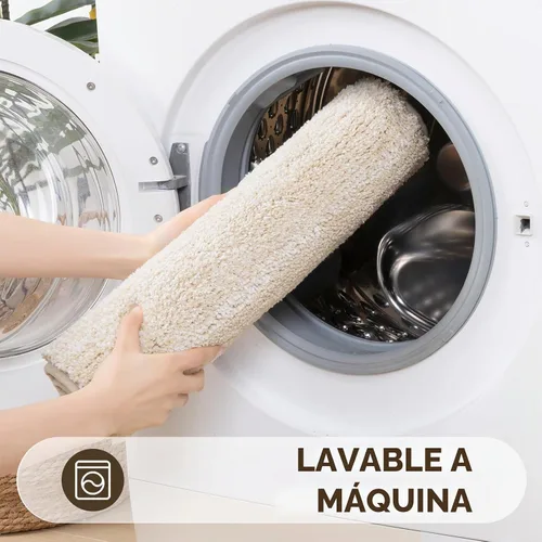 Vista 6 de Pauwer Juego de 3 alfombras de baño antideslizantes y lavables, de microfibra, absorbentes, extra suaves, de secado rápido, tapete de ducha
