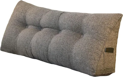 Vista 12 de Almohada triangular de cuña tamaño Queen, almohadas de lectura para sentarse en la cama, sofá, cojín de soporte de espalda, almohadas lumbares