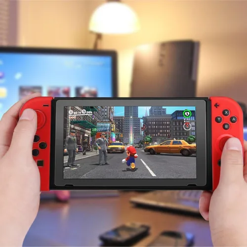 Vista 7 de TNP Joycon - Funda para Nintendo Switch - Funda de silicona Joy Con para Nintendo Switch y Switch OLED - Funda protectora para controlador